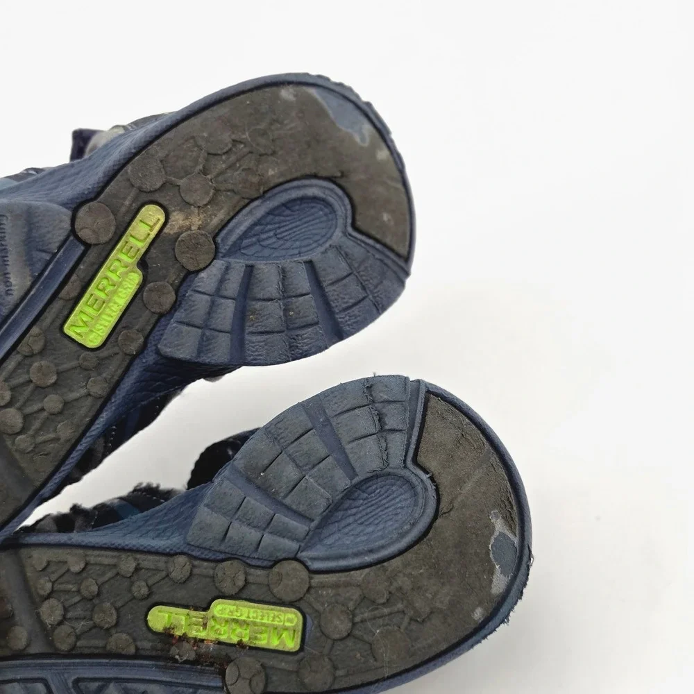Merrell Hydro Hkr Sandal Boys Size 8M Navy Blue Hiking Water Shoes Naturecore